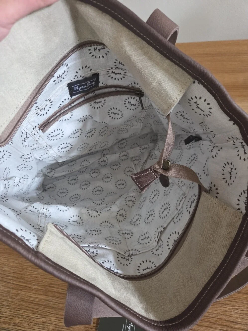 NWT Myra Bag French Countryside Patchwork Canvas Tote